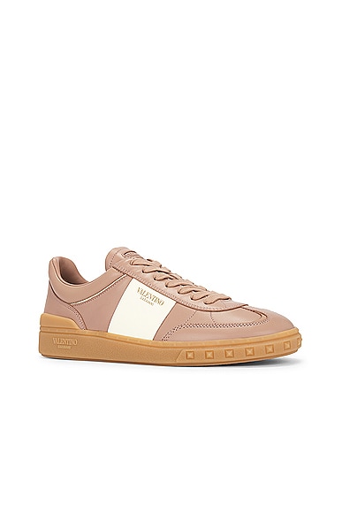 Shop Valentino Upvillage Sneaker In Rose Cannelle  Ivory  Platino  & Ambra