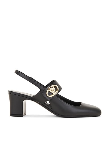 Reike Nen Curved Middle Slingback in Purple Ivory FWRD