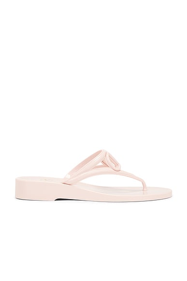 V Logo Signature Thong Sandal