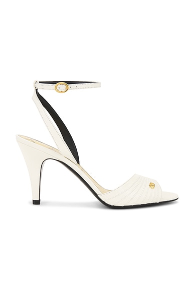 Valentino Garavani Ladycrush Sandal in Ivory