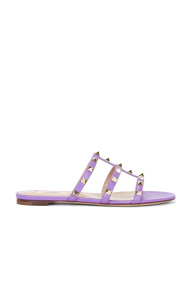 Valentino Garavani Rockstud Slide in Glicine