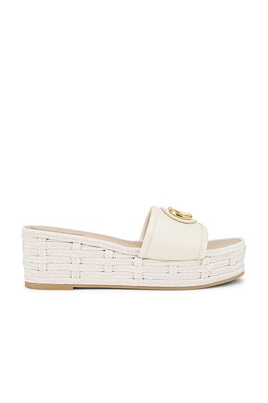 V Logo Signature Espadrilla Slide