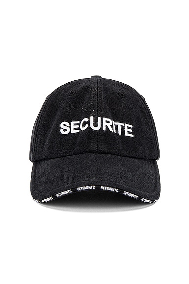 Vetements Securite Cap In Black | ModeSens