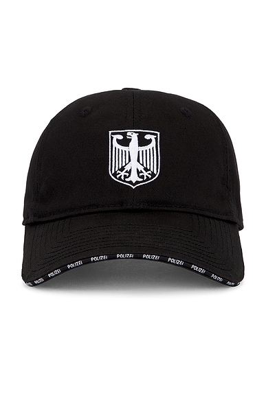 VETEMENTS Polizei Cap in Black & White