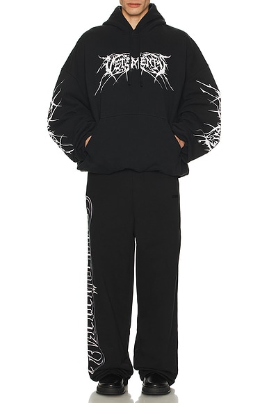 Death Metal Cropped Boxy Hoodie