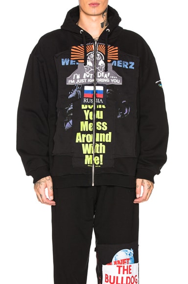 Vetements patchwork hoodie store