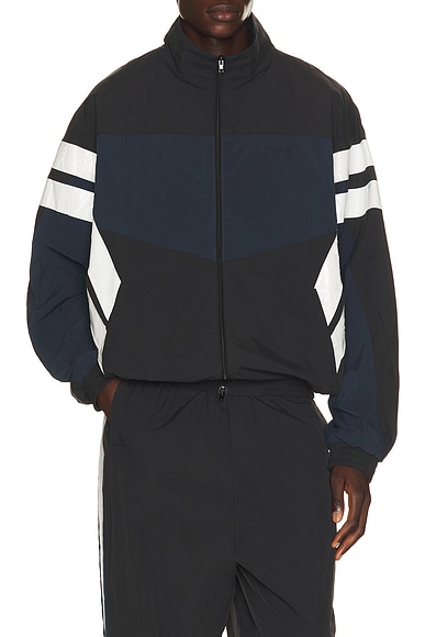 VETEMENTS Tape Tracksuit Jacket in Black