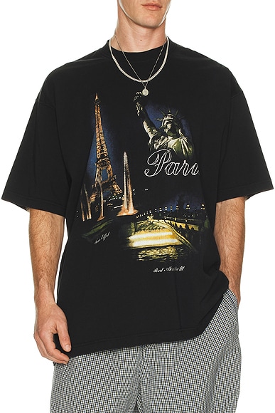 VETEMENTS Paris Tourist T-Shirt in Black