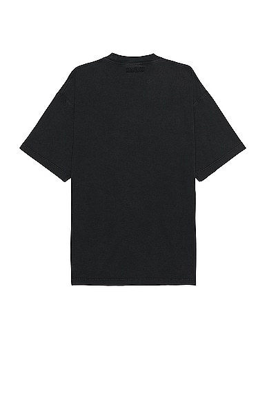 Shop Vetements Crystal Limited Edition T-shirt In Washed Black