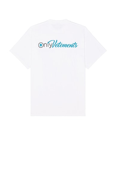 VETEMENTS Only Vetements Regular T-Shirt in White