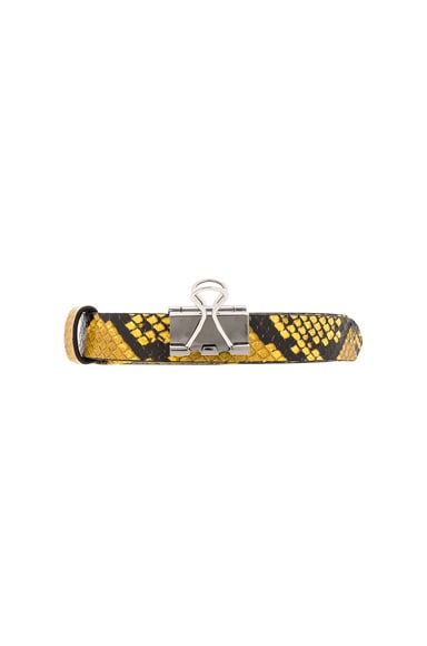 Thin Python Paper Clip Belt