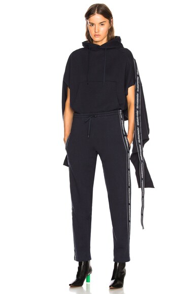Vetements black shop tape hoodie
