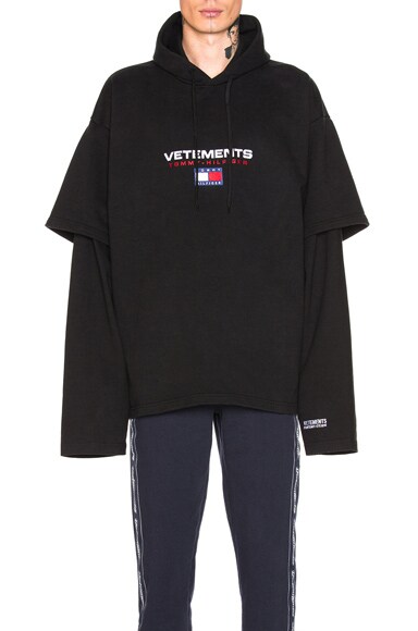 x Tommy Hilfiger Double Sleeve Hoodie