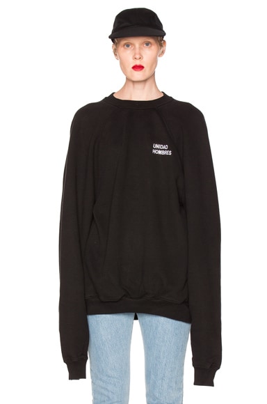 注目の Oversized VETEMENTS Sweatshirt FWRD | Black in Hombres Unidad トップス