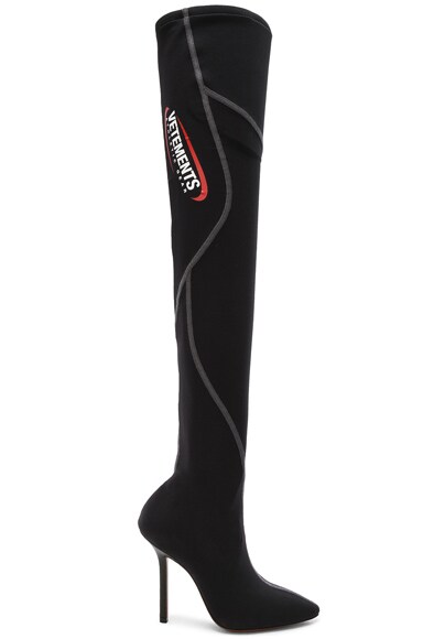 Athletic Thigh High Pumps