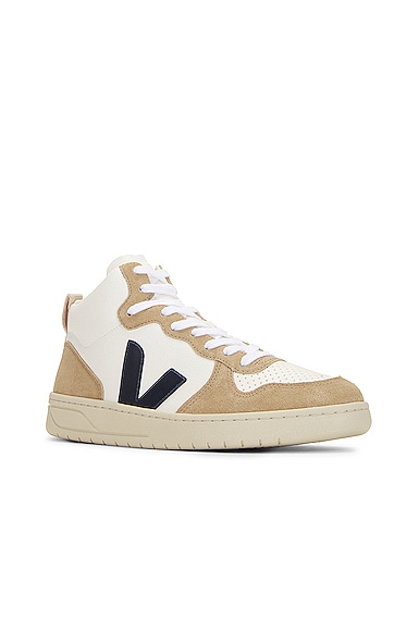 Shop Veja V-15 Sneakers In Extra White  Nautico  & Almond