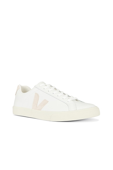 Veja Esplar Low-top Leather Sneakers In Extra White & Sable