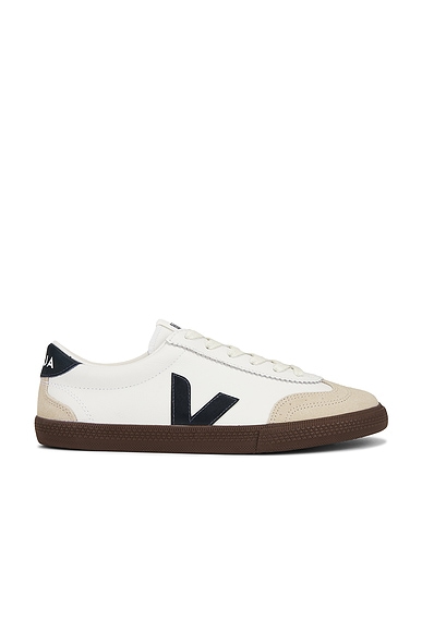 Veja Volley in White & Nautico & Bark