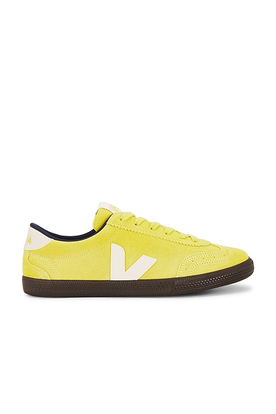 Maison Margiela Knit Sneakers in Black Fluorescent Yellow FWRD