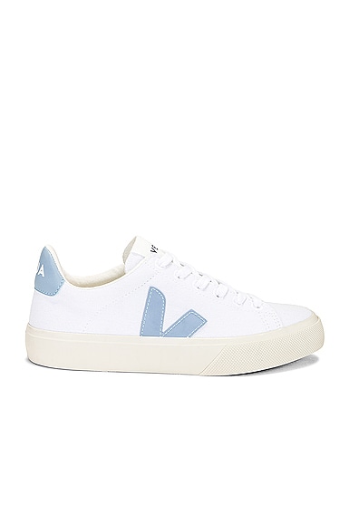 Veja Campo Canvas In White & Steel
