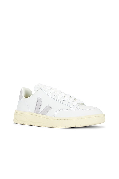 Shop Veja V-12 Sneaker In Extra White & Light Grey