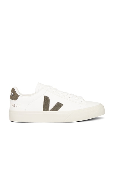 Veja Campo Sneaker in White & Kaki