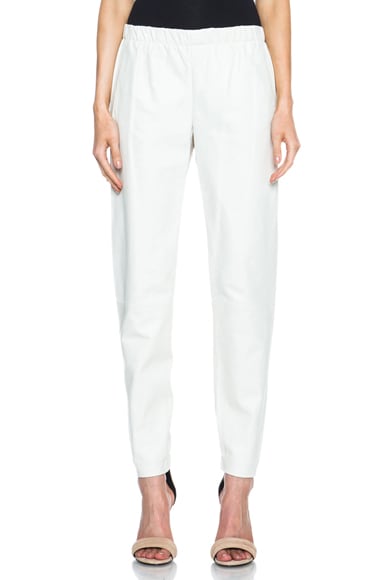 vince leather joggers