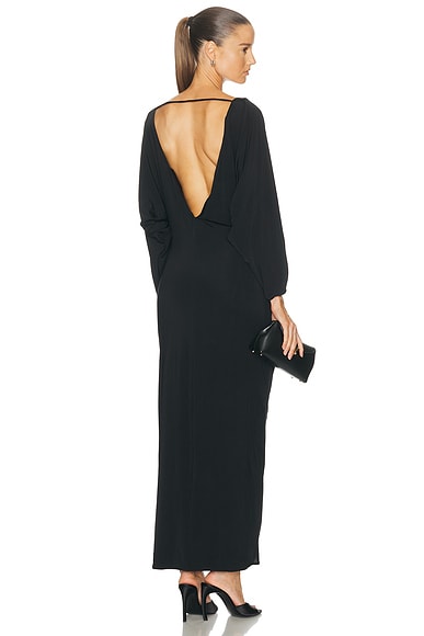 Vix Swimwear X Rosie Huntington-Whiteley Nina Long Dress in Black