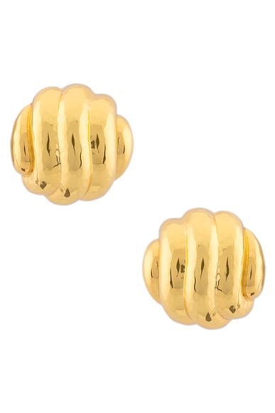 Ripple Earrings in 22k Gold Plated