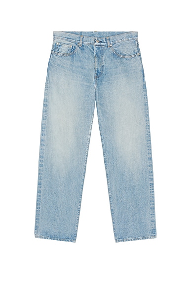 vowels Baggy Fit Denim Pant in Bleached Capsule