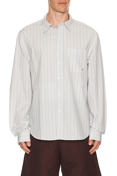 Long Sleeve Striped Button Down Shirt
