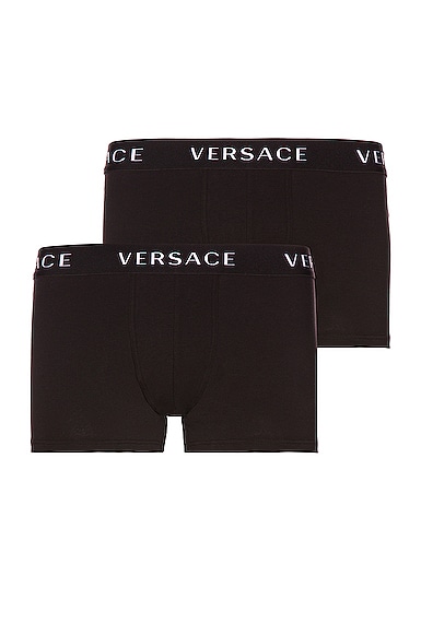 VERSACE Cotton Boxer Brief Two Pack