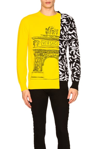 yellow versace sweater