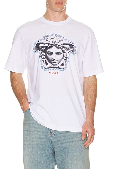 VERSACE T-Shirt in Optical White