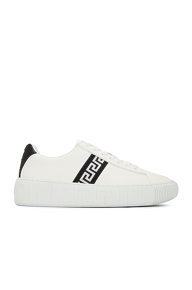 VERSACE Nastro Greca Sneakers in White