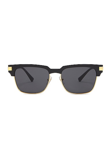 VERSACE Square Sunglasses in Black