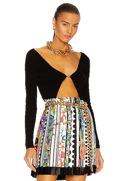 VERSACE CROP CARDIGAN,VSAC-WK12