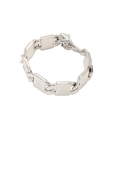 Beautiful Silver Louis Vuitton Bracelet - For Men. This item makes