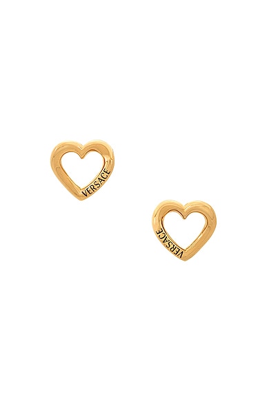 VERSACE Circle Earrings in Gold