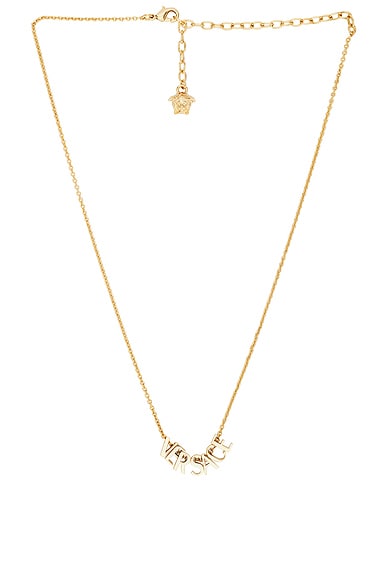 VERSACE Metal Necklace in Versace Gold
