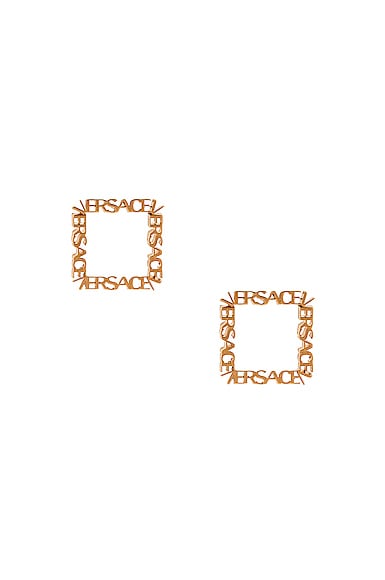 Logo Square Earrings