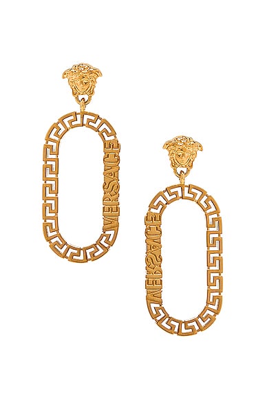 Logo Drop Earrings