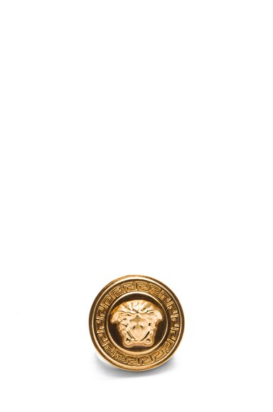 VERSACE Plated Ring in Gold | FWRD