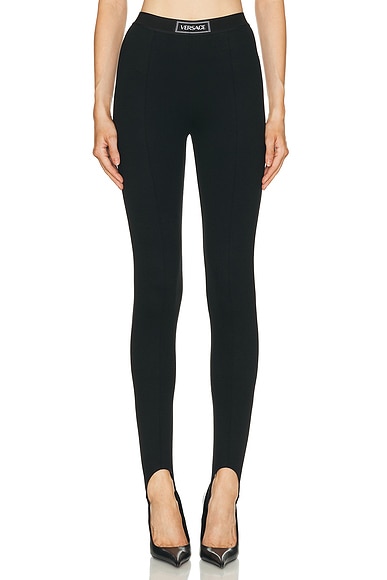 VERSACE Stirrup Legging in Black