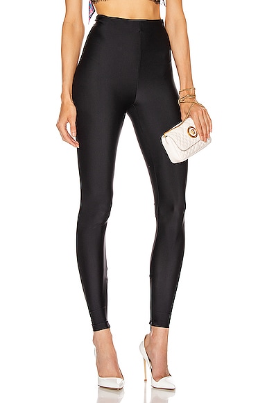 Versace Shiny Leggings In Black. | ModeSens