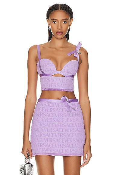 Bra Versace Purple in Polyester - 40613640