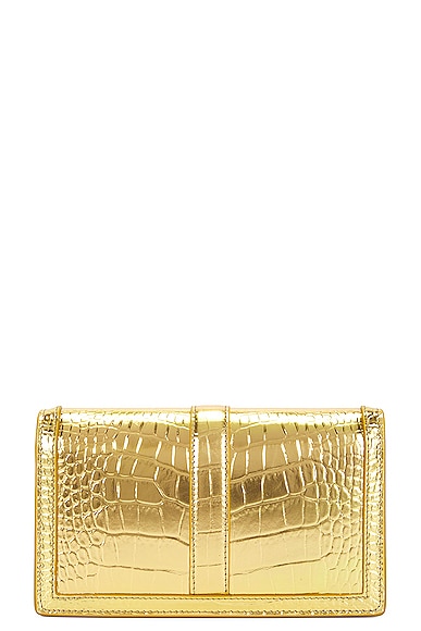 Shop Versace Wallet On Chain Bag In Gold