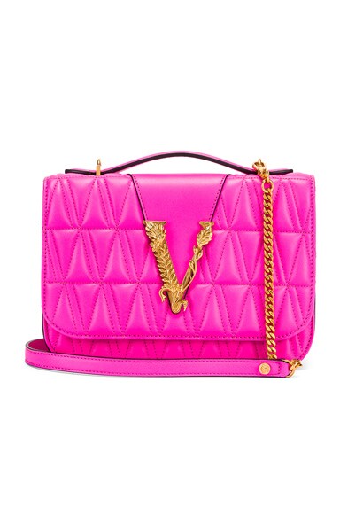 Quilted Leather Tribute Crossbody Bag