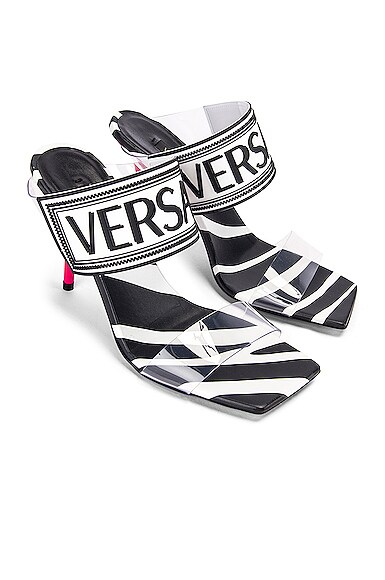 Versace heels clear discount