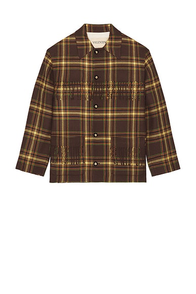 Valentino Caban Jacket in Brown